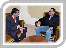 Gustavo Ick junto a Gerardo Zamora